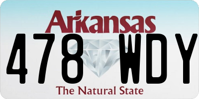 AR license plate 478WDY
