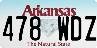 AR license plate 478WDZ
