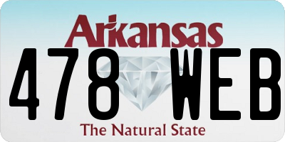 AR license plate 478WEB