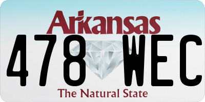 AR license plate 478WEC