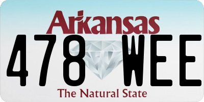 AR license plate 478WEE