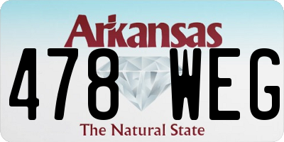 AR license plate 478WEG