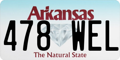 AR license plate 478WEL