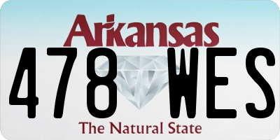 AR license plate 478WES