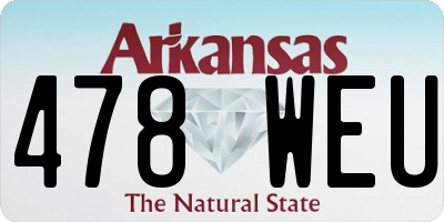 AR license plate 478WEU