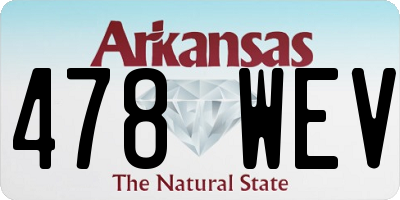 AR license plate 478WEV