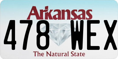 AR license plate 478WEX