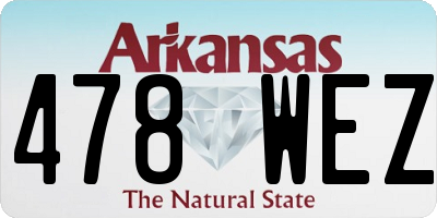 AR license plate 478WEZ