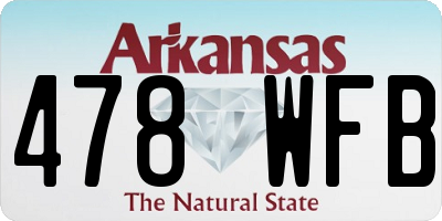 AR license plate 478WFB