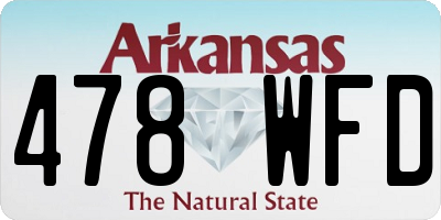 AR license plate 478WFD