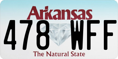 AR license plate 478WFF