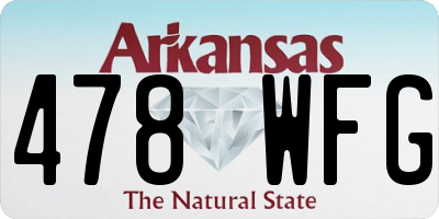 AR license plate 478WFG