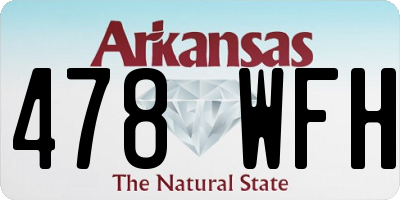 AR license plate 478WFH