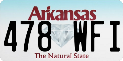 AR license plate 478WFI