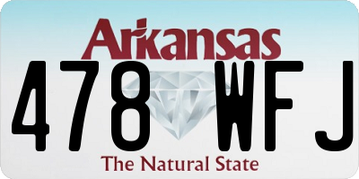 AR license plate 478WFJ