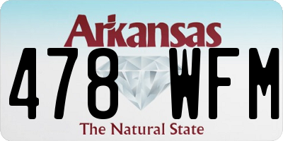 AR license plate 478WFM