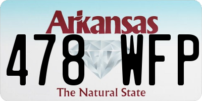 AR license plate 478WFP
