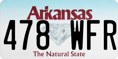 AR license plate 478WFR