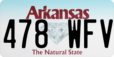 AR license plate 478WFV