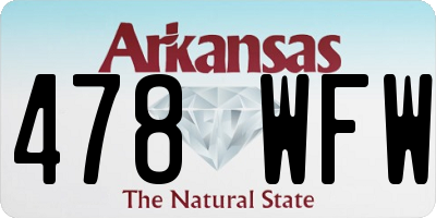 AR license plate 478WFW