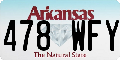 AR license plate 478WFY