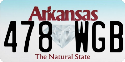 AR license plate 478WGB