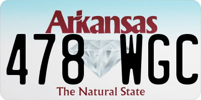 AR license plate 478WGC