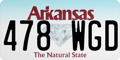 AR license plate 478WGD