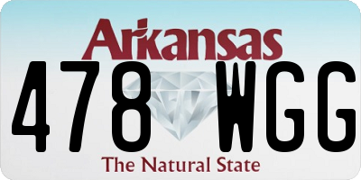 AR license plate 478WGG