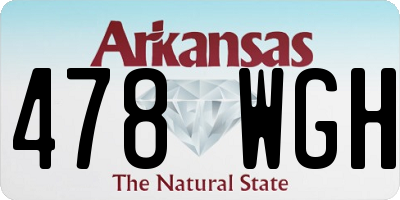 AR license plate 478WGH