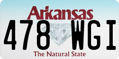 AR license plate 478WGI