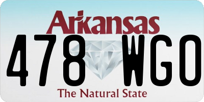 AR license plate 478WGO