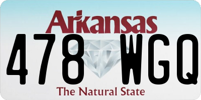 AR license plate 478WGQ