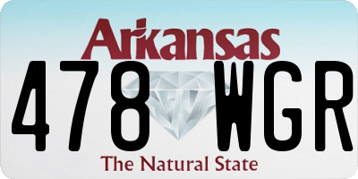 AR license plate 478WGR