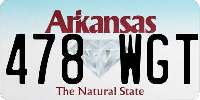 AR license plate 478WGT