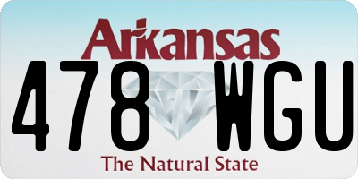 AR license plate 478WGU