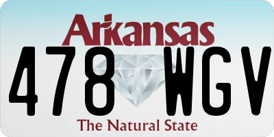 AR license plate 478WGV