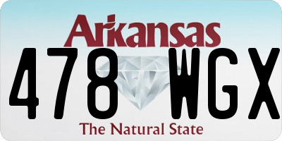 AR license plate 478WGX
