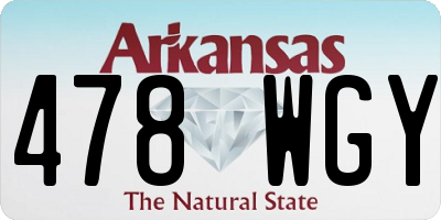 AR license plate 478WGY