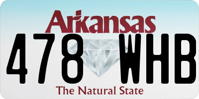 AR license plate 478WHB