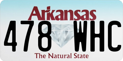 AR license plate 478WHC