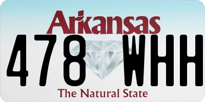 AR license plate 478WHH