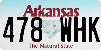 AR license plate 478WHK