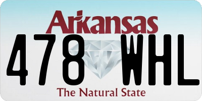 AR license plate 478WHL