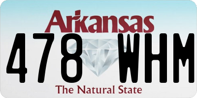 AR license plate 478WHM