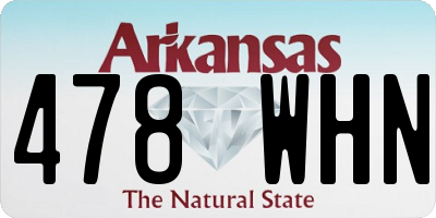 AR license plate 478WHN