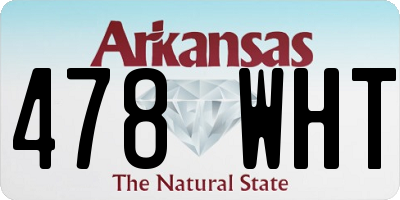 AR license plate 478WHT