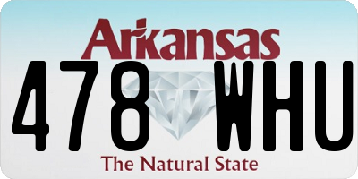 AR license plate 478WHU