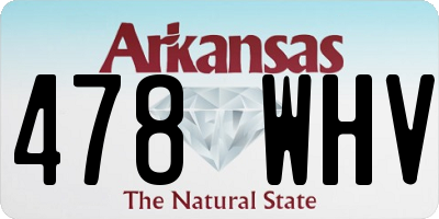 AR license plate 478WHV