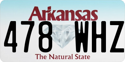 AR license plate 478WHZ